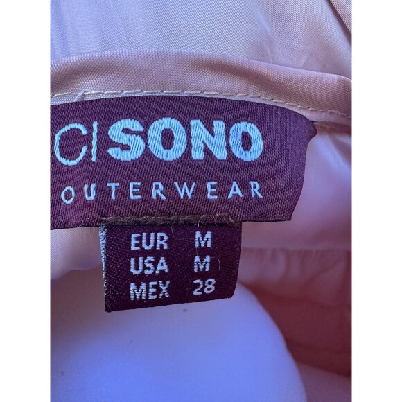 Ci Sono Womens Mauve Puffer Jacket Quilted Lightweight Full Zip M - Picture 2 of 11